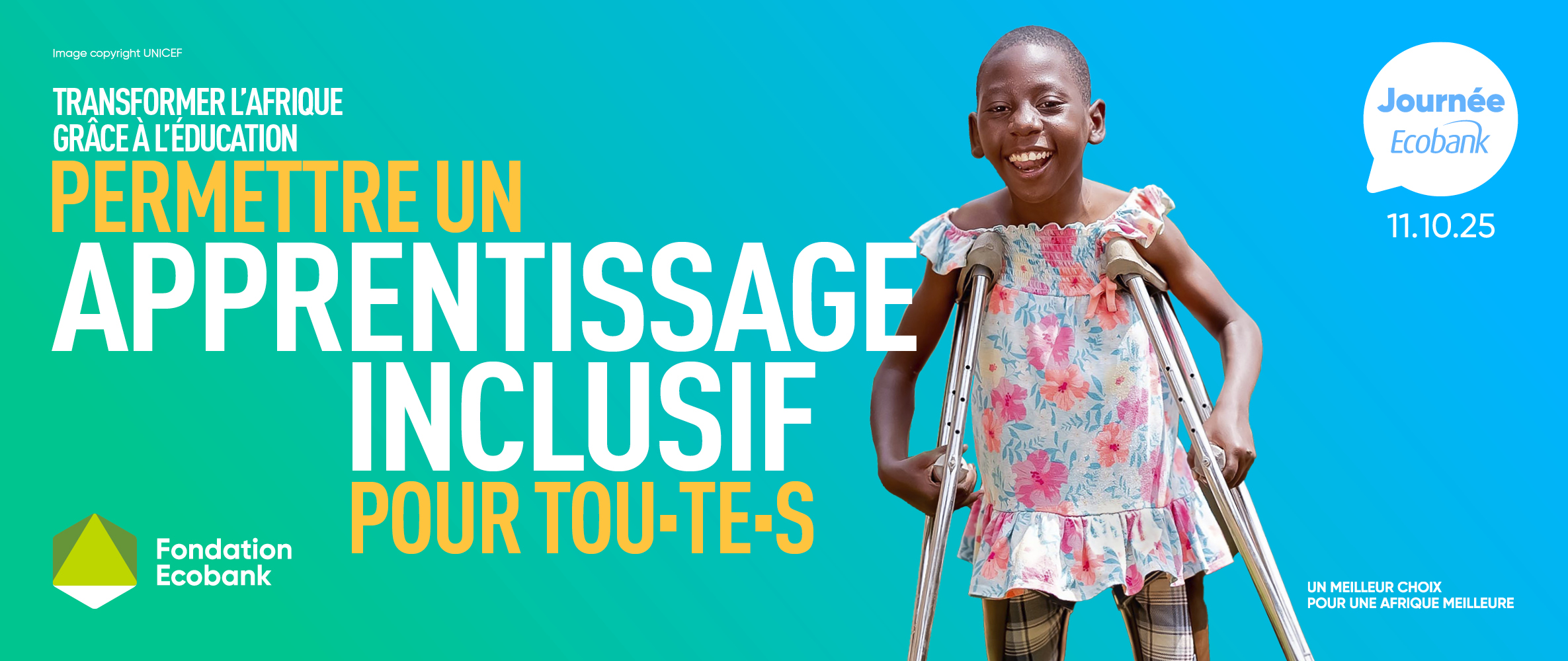 Journée Ecobank 2025 : Ecobank fait de l’éducation inclusive en Afrique une priorité