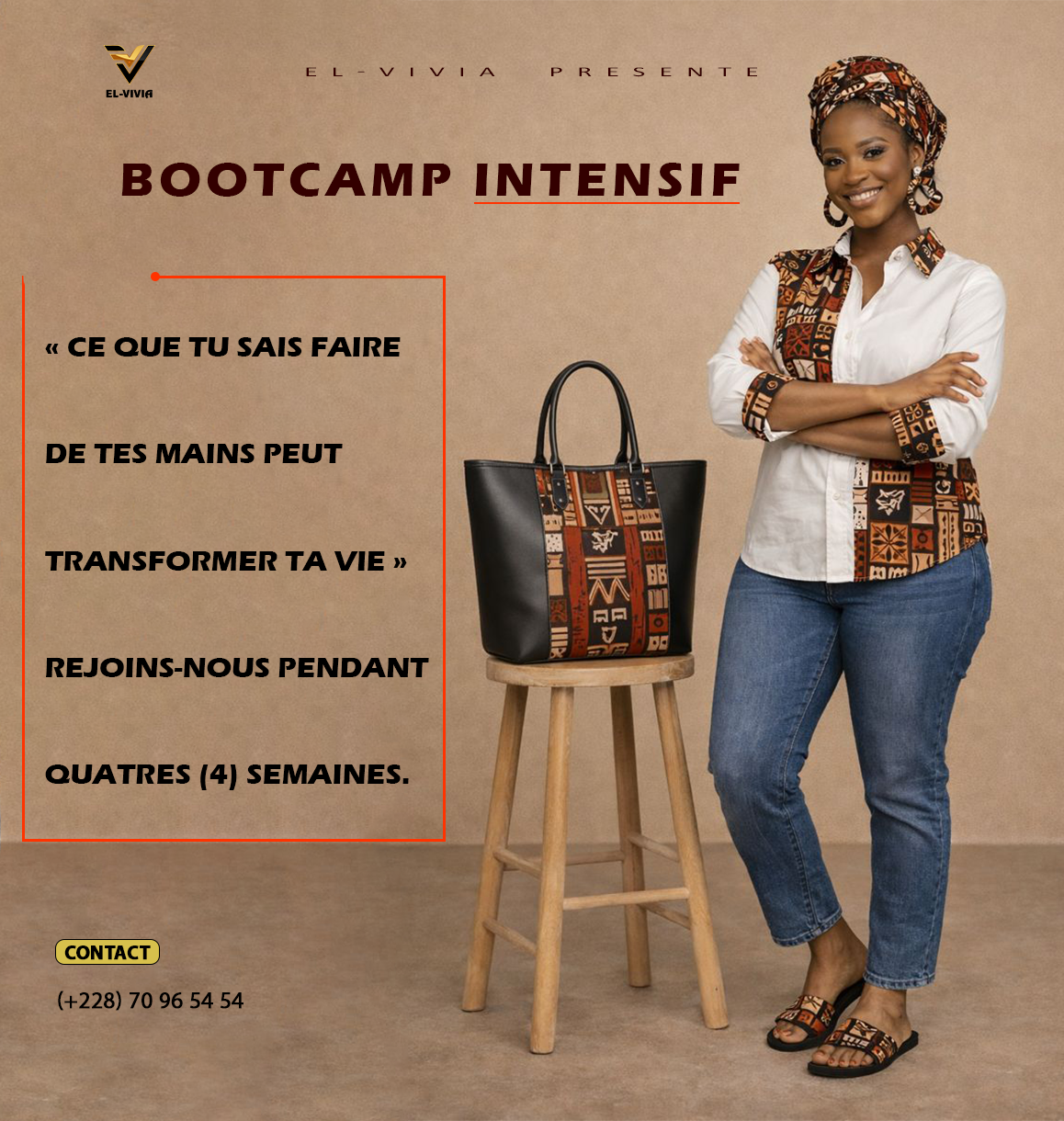 EL VIVIA lance une formation pratique en maroquinerie et artisanat